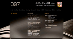 Desktop Screenshot of exekutorurban.cz